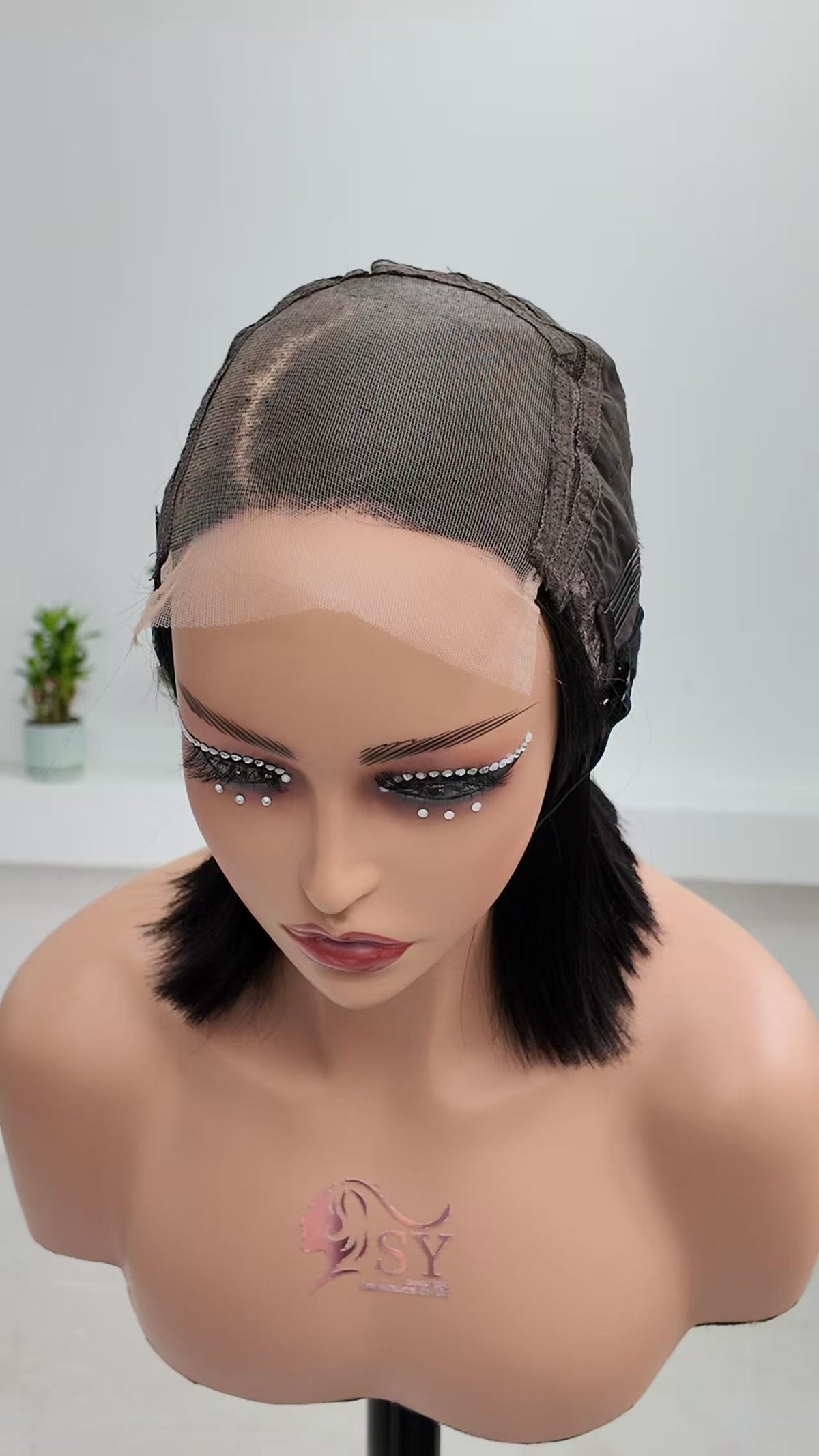 5x5 lace cap construction of UNices Hair human hair bob wig